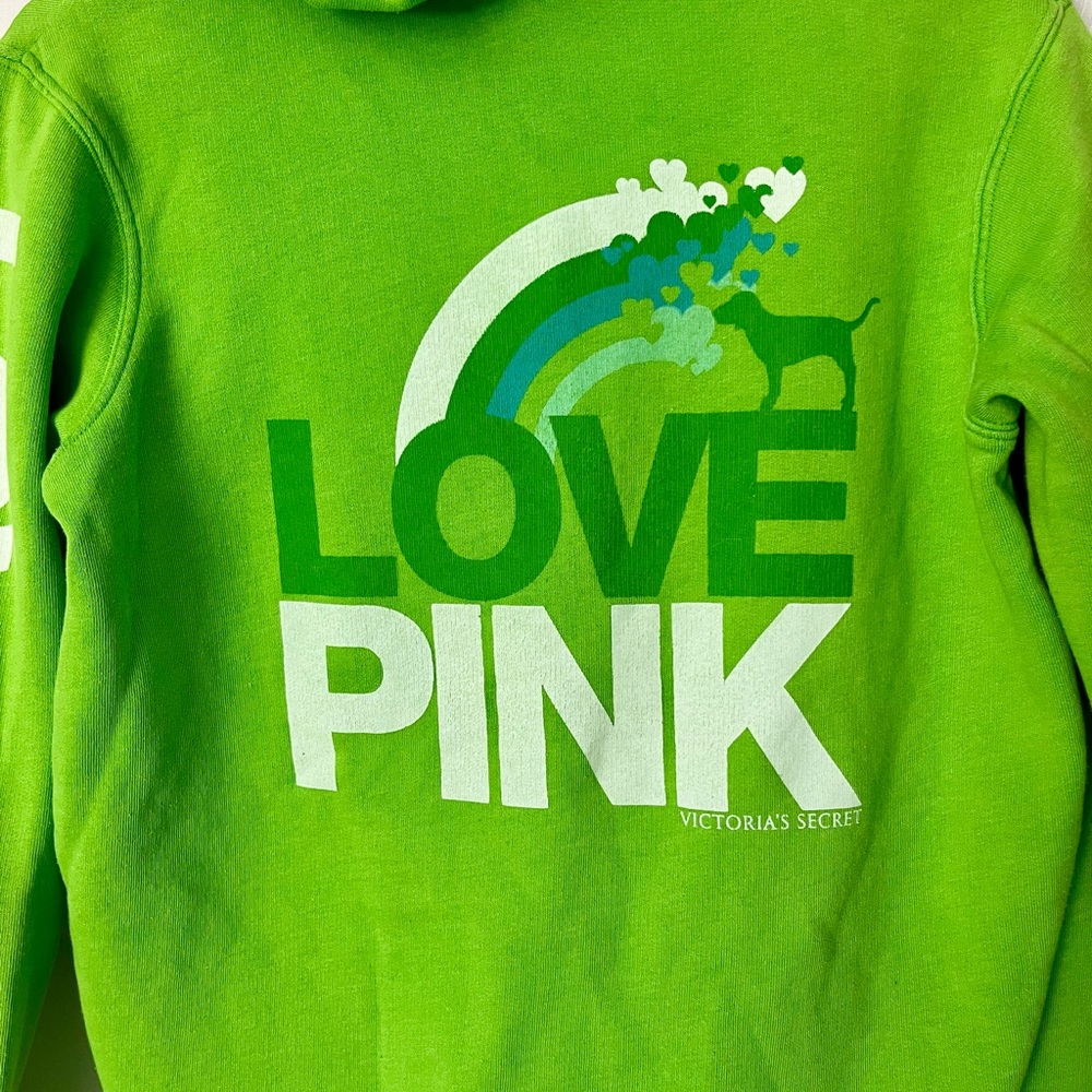 Vintage Victoria's Secret PINK Green Women’s Hoodie - Picture 6 of 6